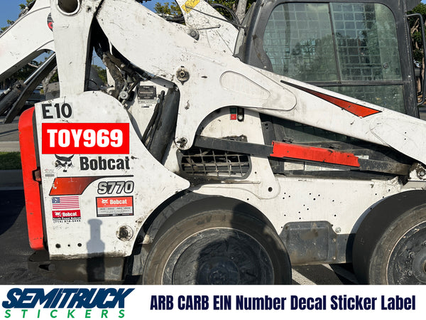 carb ein decal stickers