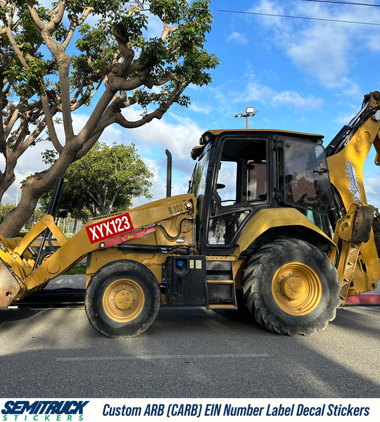 carb ein sticker label