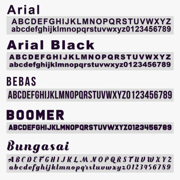 TPCL Number Decal Sticker Lettering, (Pair)