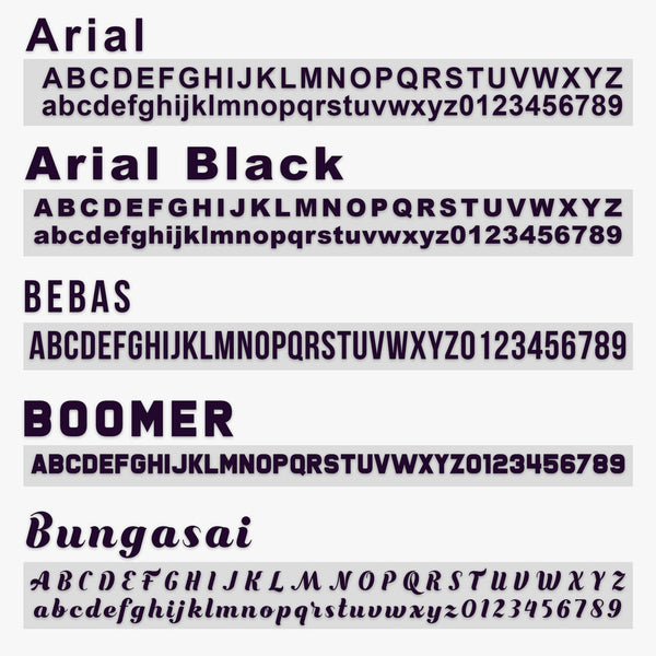 TACLA Number Decal Sticker Lettering, (Pair)