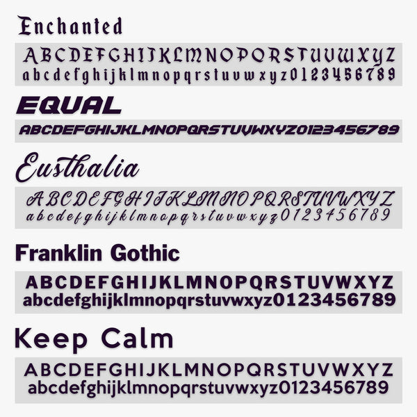 TXLI Number Decal Sticker Lettering, (Pair)