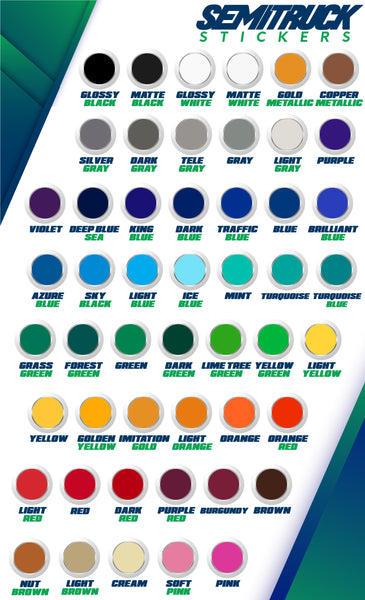 TSCL Number Decal Lettering, (Pair)