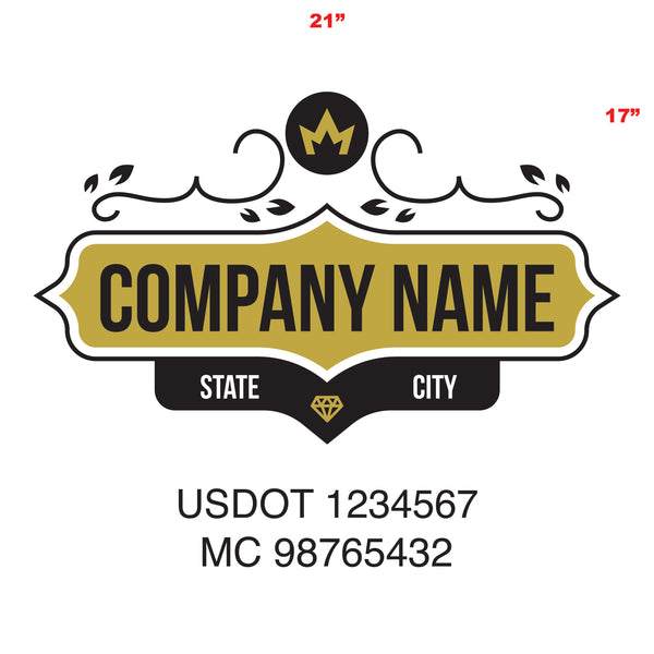 Logistics & Transportation USDOT Truck Decal Lettering