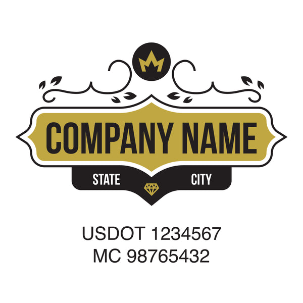 Company name truck decal