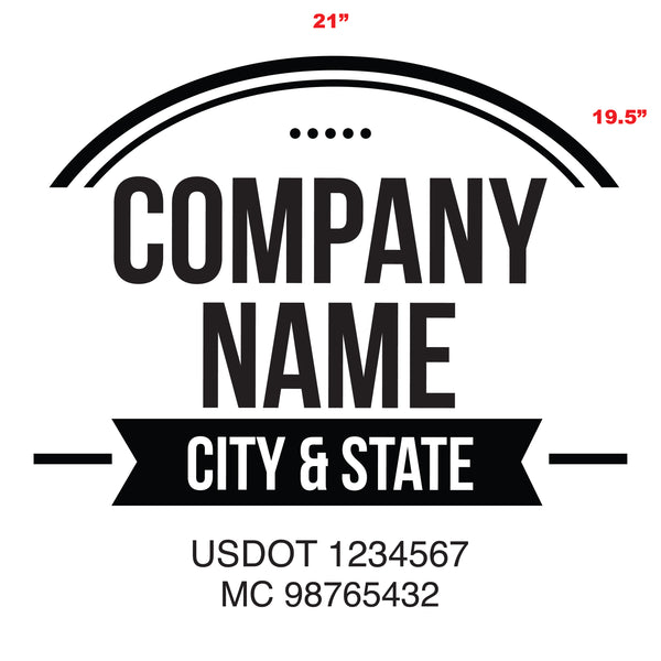 Logistics & Transportation USDOT Truck Decal Lettering