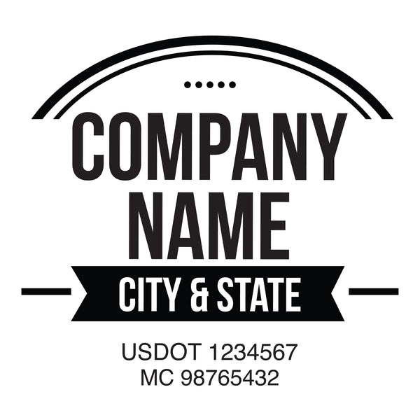 Company name truck decal
