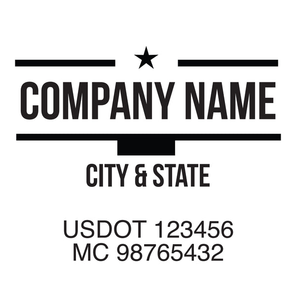Company name truck decal
