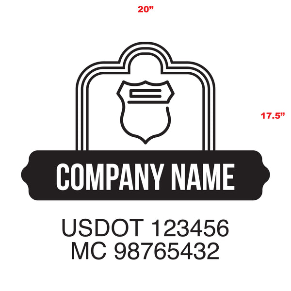 Logistics & Transportation USDOT Truck Decal Lettering