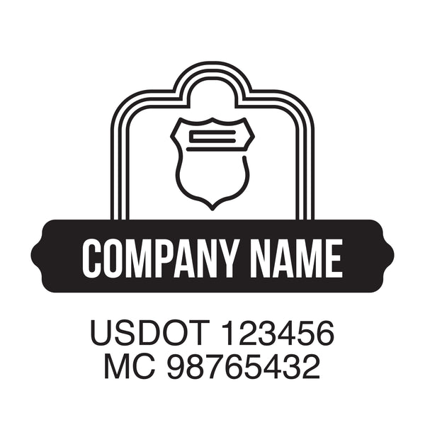 Company name truck decal