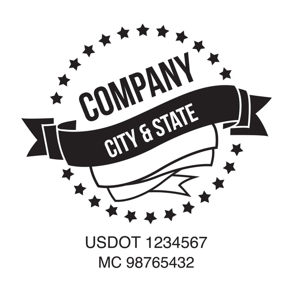 Company name truck decal
