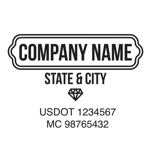 Company name truck decal