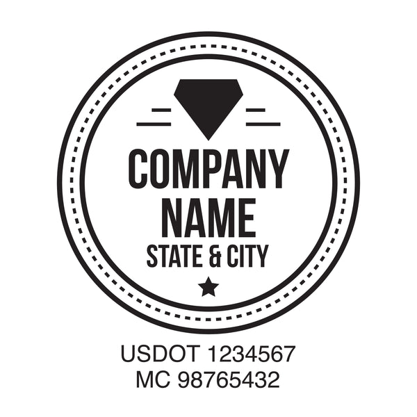 Company name truck decal