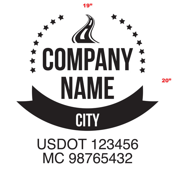 Logistics & Transportation USDOT Truck Decal Lettering