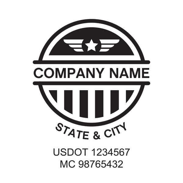 Militar company name Truck decal