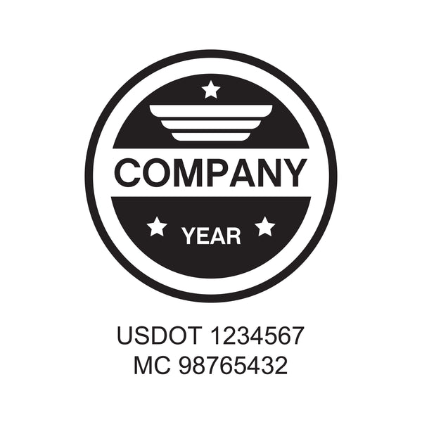 Militar company name Truck decal