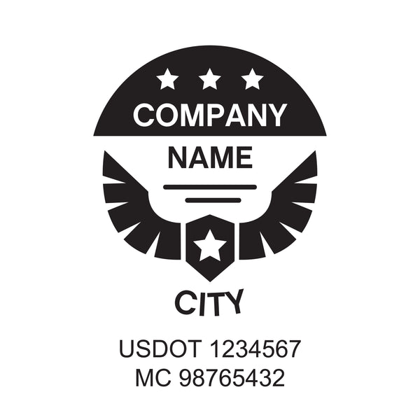 Militar company name Truck decal