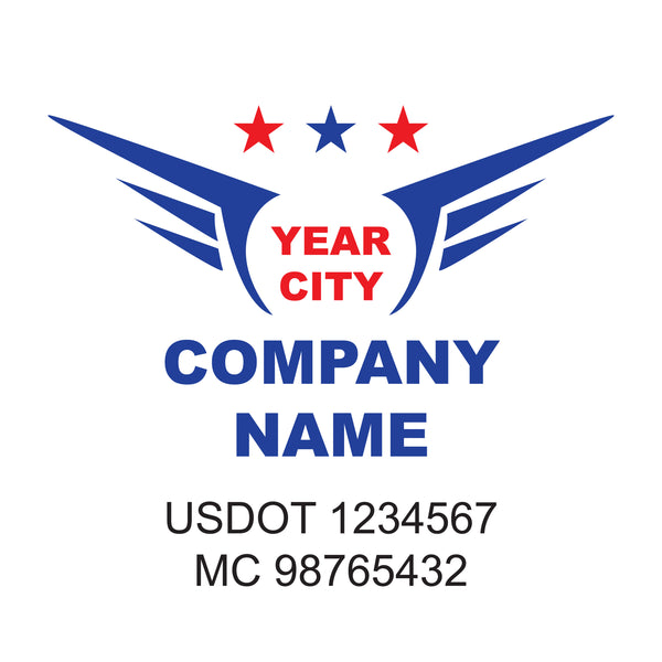 Militar company name Truck decal