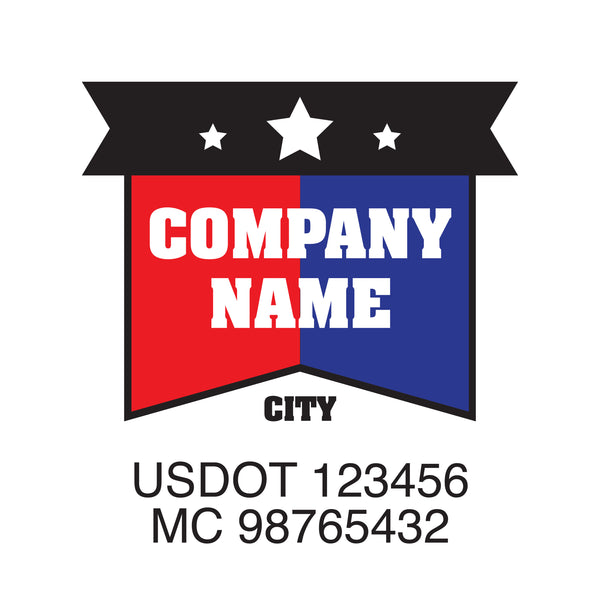 Militar company name Truck decal