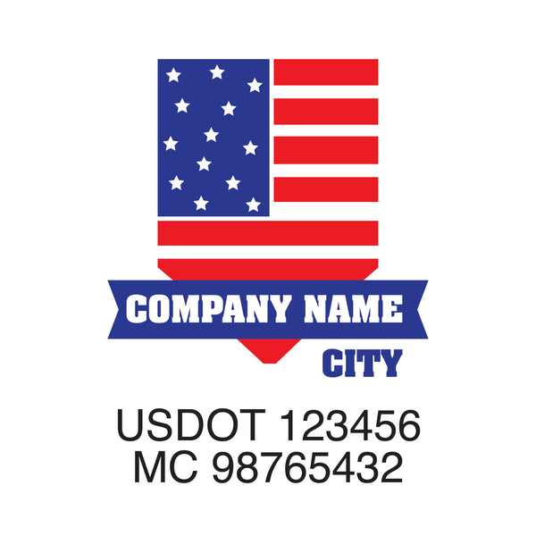 Militar company name Truck decal
