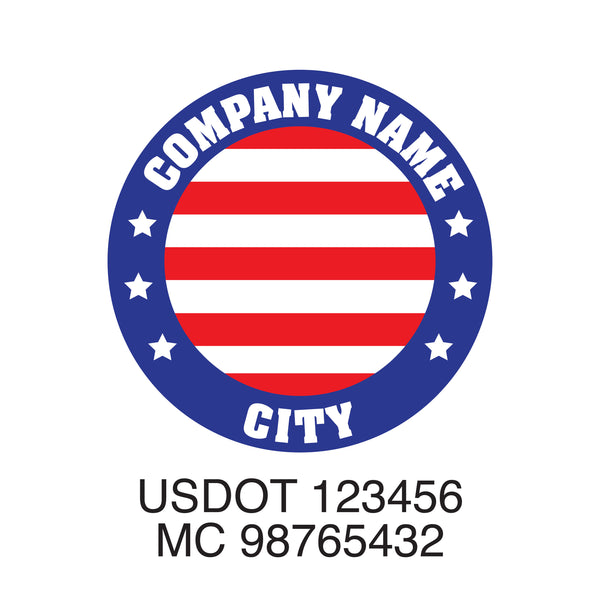 Militar company name Truck decal