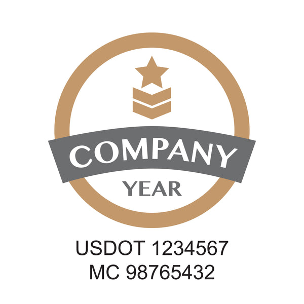 Militar company name Truck decal