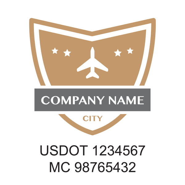 Militar company name Truck decal