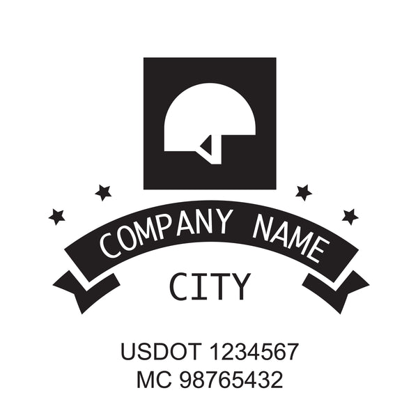 Militar company name Truck decal