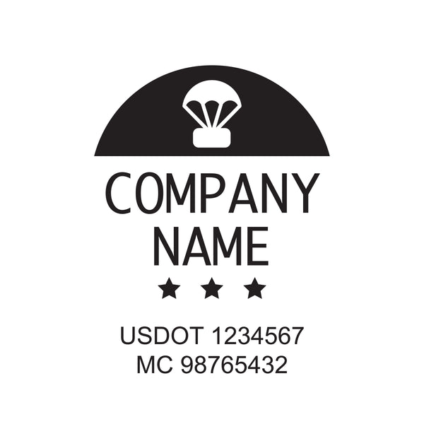 Militar company name Truck decal