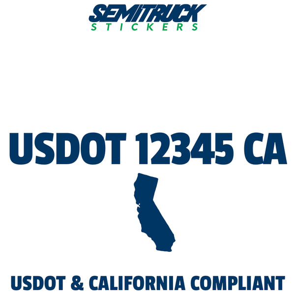 usdot sticker California