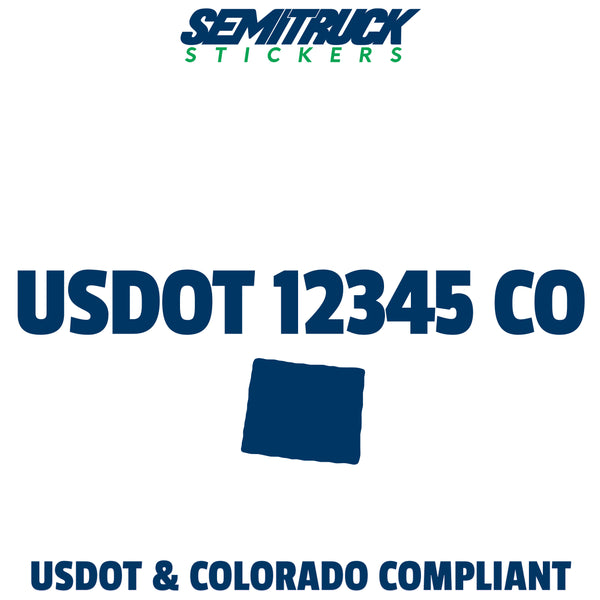 colorado usdot sticker