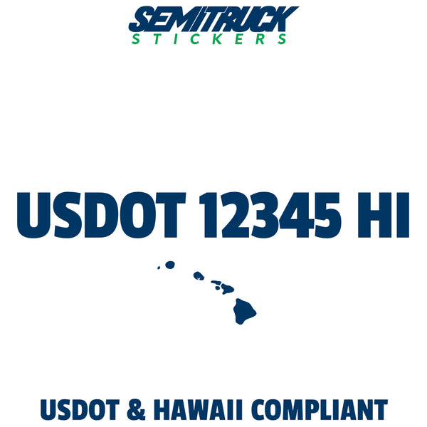 usdot sticker hawaii