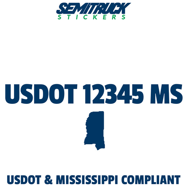 usdot sticker Mississippi