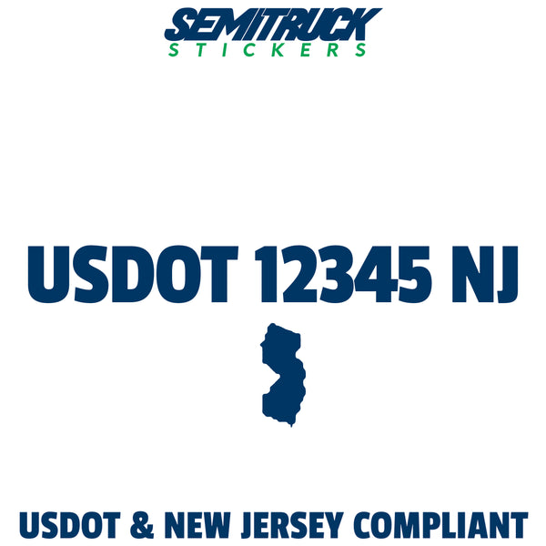 usdot sticker New Jersey