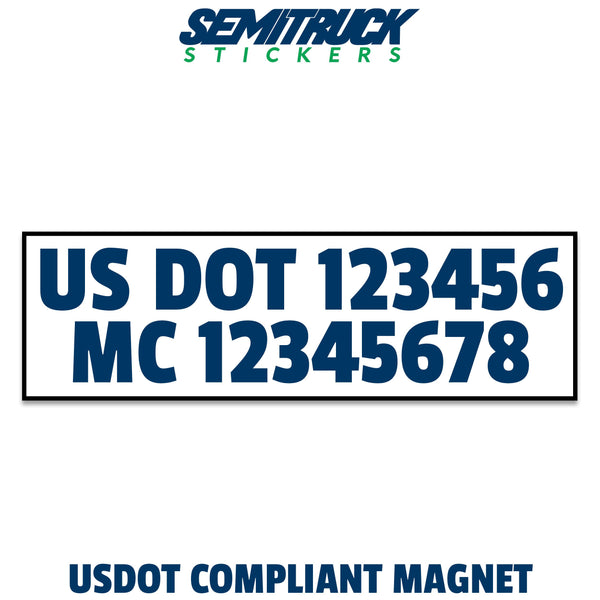 usdot & mc magnetic sign