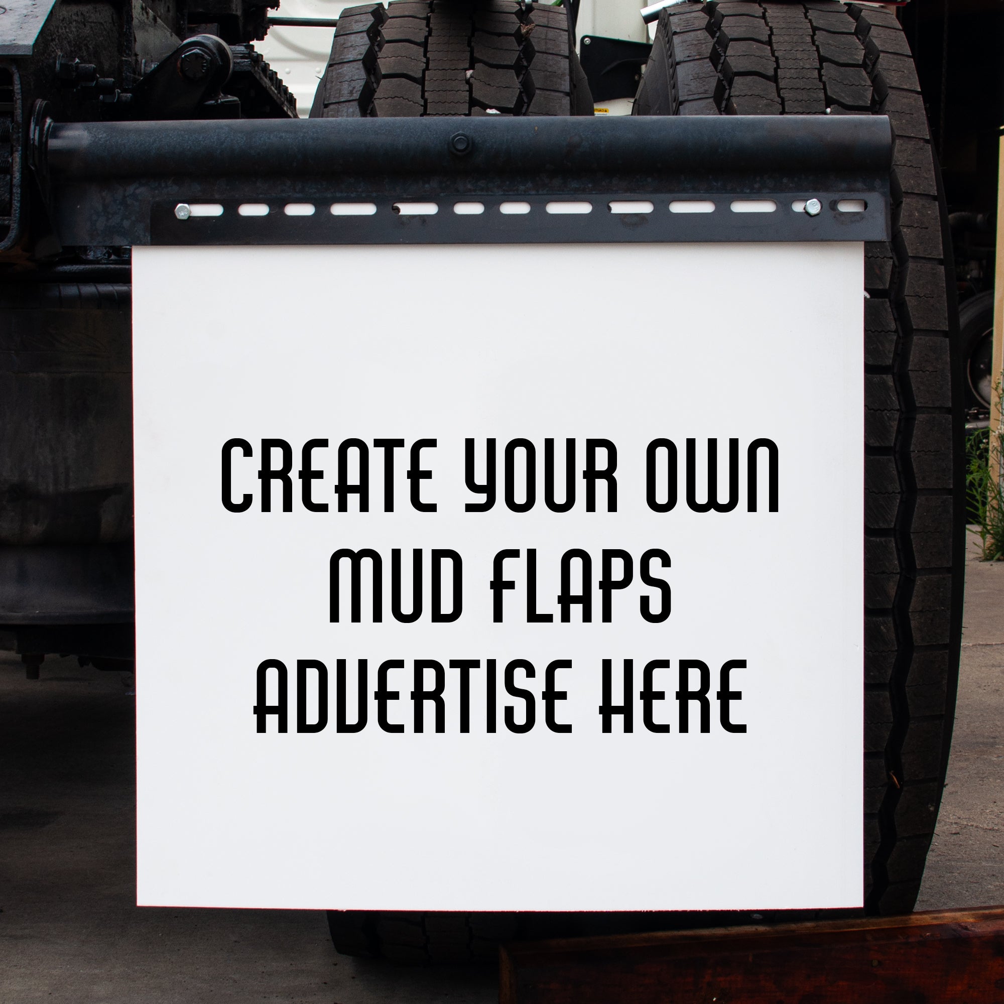 Custom Mud Flaps | Make Your Own Truck Mud Flaps | 3 Text Lines | (Pair)