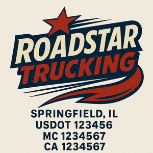 Custom Truck Door Lettering Sign Decal Sticker For Trucking, Businesses with City, State and USDOT, MC, GVW Truck Sign (2-Pack)