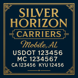 Custom Truck Door Lettering Sign Decal Sticker For Trucking, Businesses with City, State and USDOT, MC, GVW Truck Sign (2-Pack)