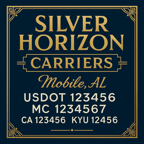 Custom Truck Door Lettering Sign Decal Sticker For Trucking, Businesses with City, State and USDOT, MC, GVW Truck Sign (2-Pack)