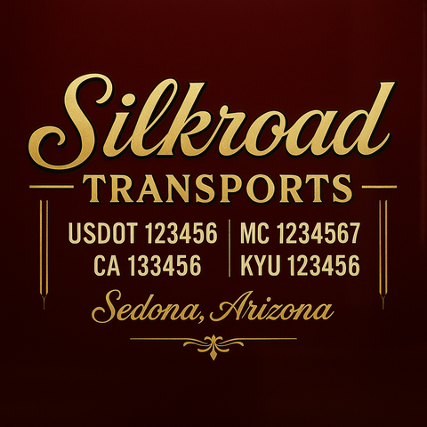 Custom Truck Door Lettering Sign Decal Sticker For Trucking, Businesses with City, State and USDOT, MC, GVW Truck Sign (2-Pack)