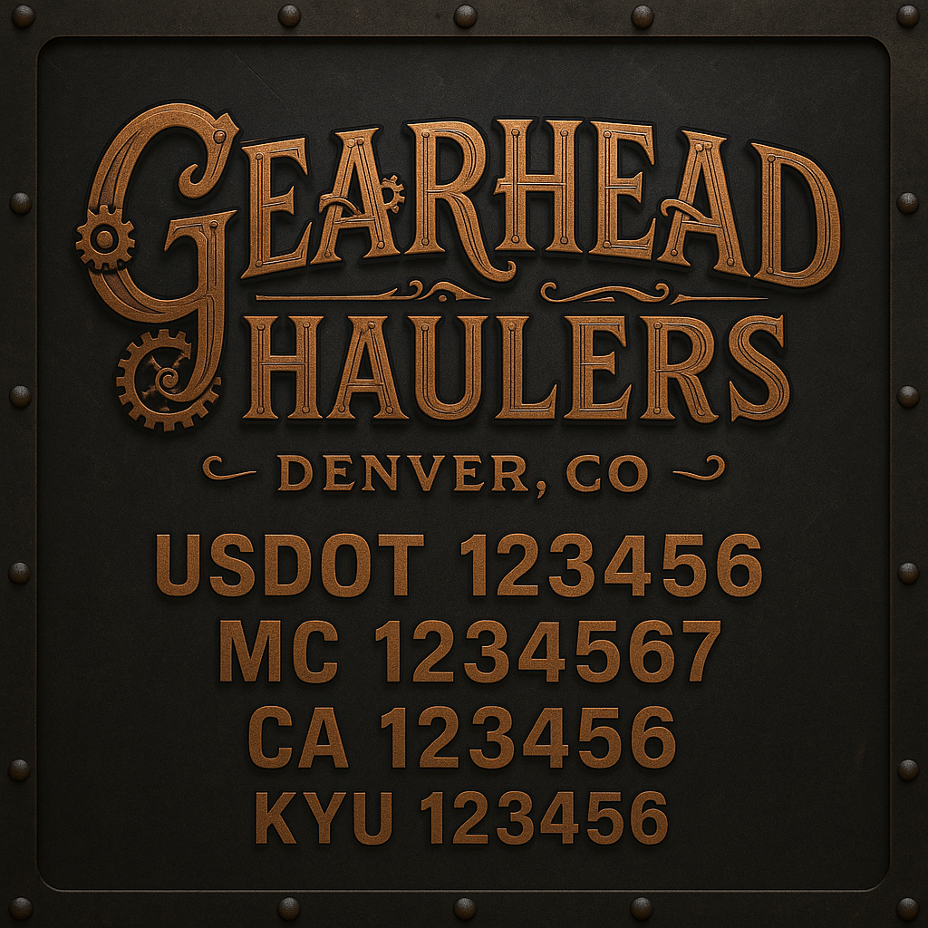 Custom Truck Door Lettering Sign Decal Sticker For Trucking, Businesses with City, State and USDOT, MC, GVW Truck Sign (2-Pack)