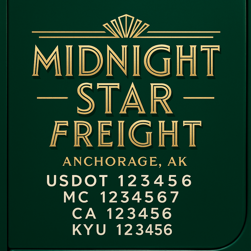 Custom Truck Door Lettering Sign Decal Sticker For Trucking, Businesses with City, State and USDOT, MC, GVW Truck Sign (2-Pack)