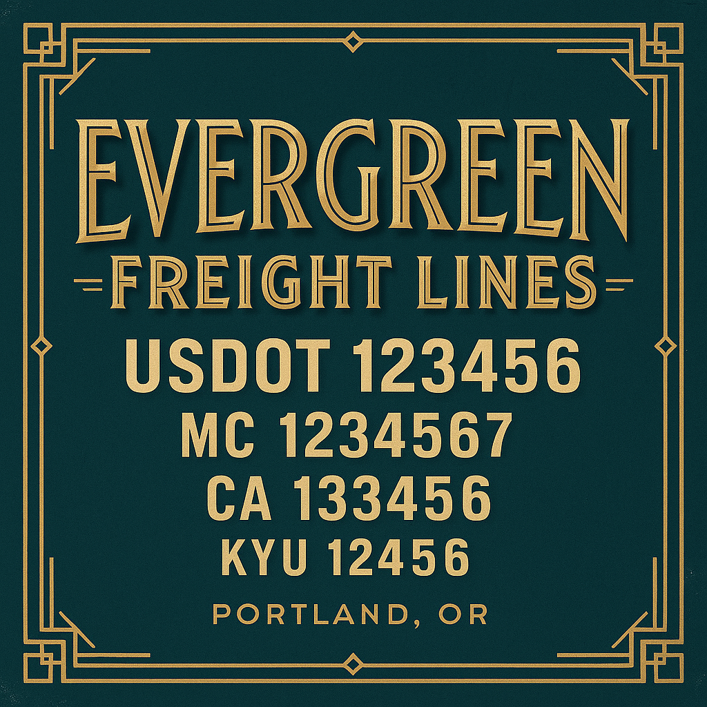 Custom Truck Door Lettering Sign Decal Sticker For Trucking, Businesses with City, State and USDOT, MC, GVW Truck Sign (2-Pack)