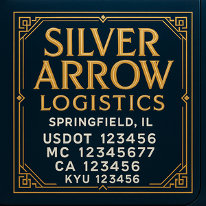 Custom Truck Door Lettering Sign Decal Sticker For Trucking, Businesses with City, State and USDOT, MC, GVW Truck Sign (2-Pack)