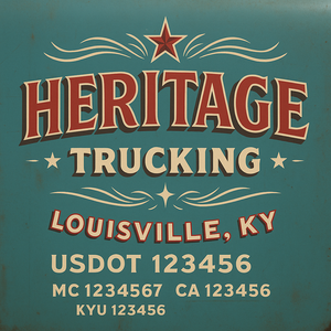 Custom Truck Door Lettering Sign Decal Sticker For Trucking, Businesses with City, State and USDOT, MC, GVW Truck Sign (2-Pack)