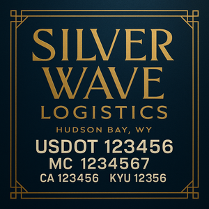Custom Truck Door Lettering Sign Decal Sticker For Trucking, Businesses with City, State and USDOT, MC, GVW Truck Sign (2-Pack)