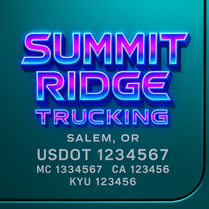 Custom Truck Door Lettering Sign Decal Sticker For Trucking, Businesses with City, State and USDOT, MC, GVW Truck Sign (2-Pack)