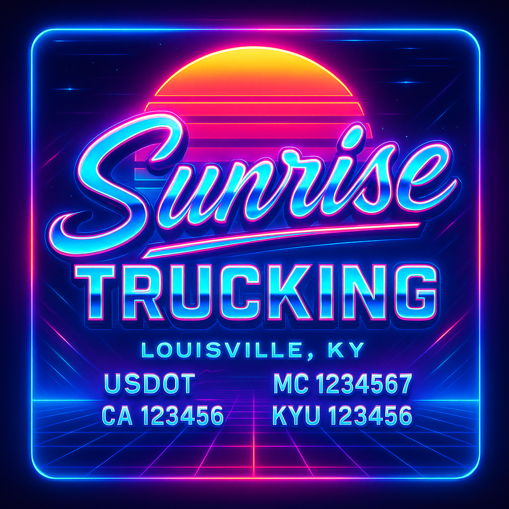 Custom Truck Door Lettering Sign Decal Sticker For Trucking, Businesses with City, State and USDOT, MC, GVW Truck Sign (2-Pack)