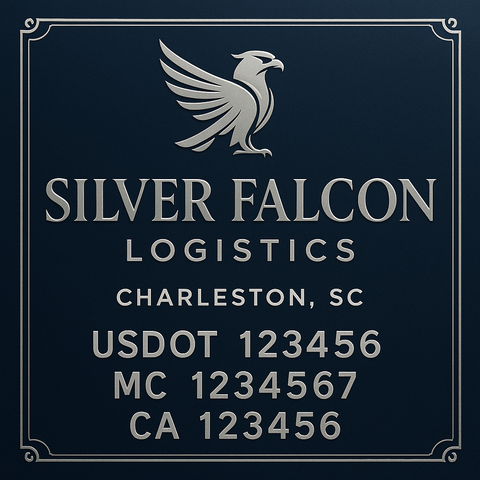 Custom Truck Door Lettering Sign Decal Sticker For Trucking, Businesses with City, State and USDOT, MC, GVW Truck Sign (2-Pack)