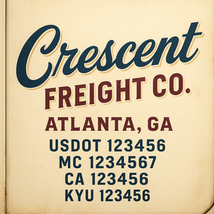 Custom Truck Door Lettering Sign Decal Sticker For Trucking, Businesses with City, State and USDOT, MC, GVW Truck Sign (2-Pack)
