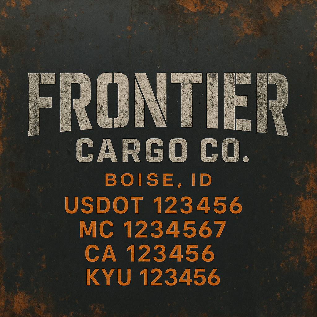 Custom Truck Door Lettering Sign Decal Sticker For Trucking, Businesses with City, State and USDOT, MC, GVW Truck Sign (2-Pack)